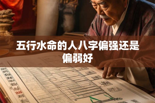 五行水命的人八字偏强还是偏弱好 五行水命的人八字偏强还是偏弱好