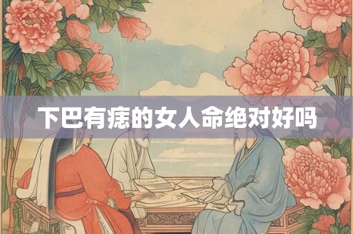下巴有痣的女人命绝对好吗