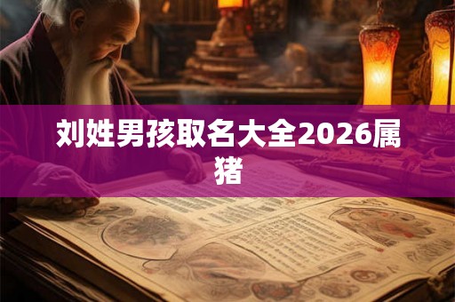 刘姓男孩取名大全2026属猪