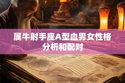 属牛射手座A型血男女性格分析和配对