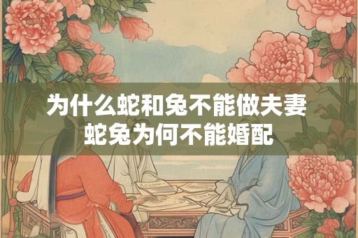 为什么蛇和兔不能做夫妻 蛇兔为何不能婚配