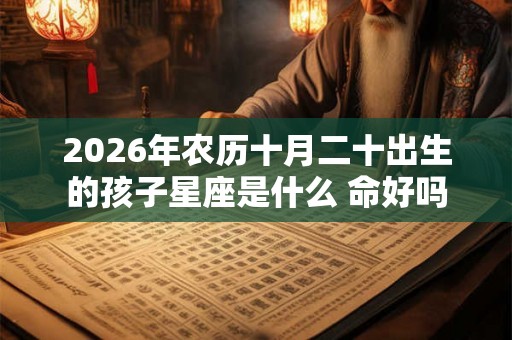 2026年农历十月二十出生的孩子星座是什么 命好吗