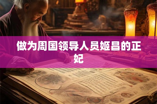 做为周国领导人员姬昌的正妃