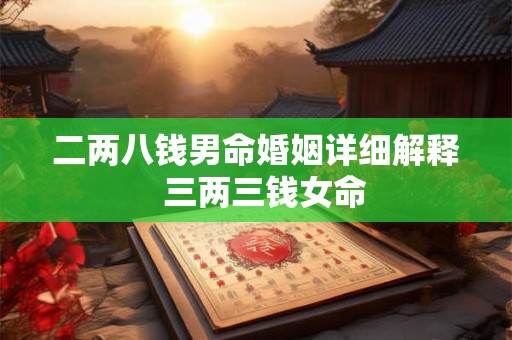二两八钱男命婚姻详细解释  三两三钱女命