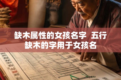 缺木属性的女孩名字  五行缺木的字用于女孩名