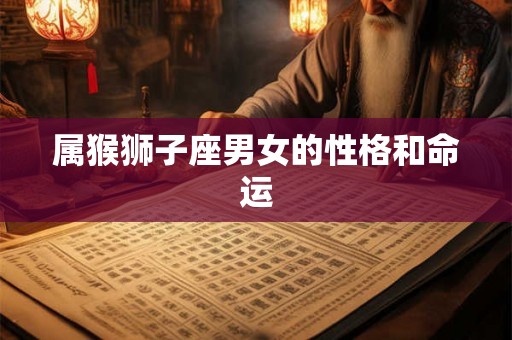 属猴狮子座男女的性格和命运 属猴狮子座男女的性格和命运