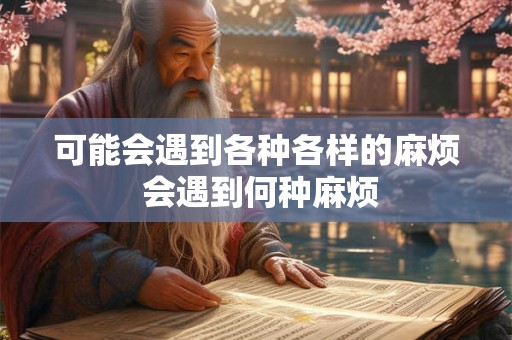 可能会遇到各种各样的麻烦 会遇到何种麻烦