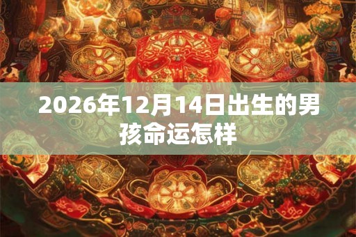 2026年12月14日出生的男孩命运怎样