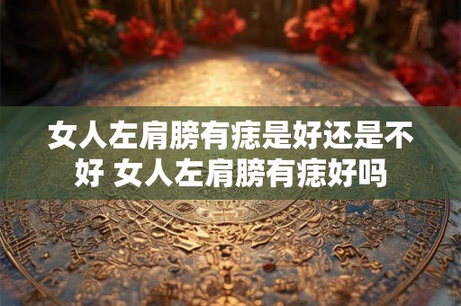 女人左肩膀有痣是好还是不好 女人左肩膀有痣好吗
