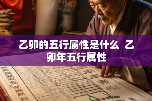 乙卯的五行属性是什么 乙卯年五行属性 乙卯的五行属性是什么 乙卯年五行属性
