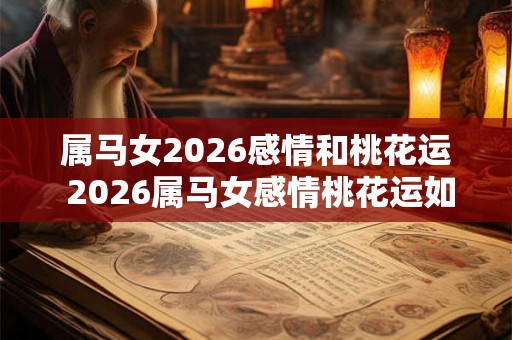 属马女2026感情和桃花运 2026属马女感情桃花运如何
