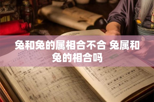 兔和兔的属相合不合 兔属和兔的相合吗 兔和兔的属相合不合 兔属和兔的相合吗