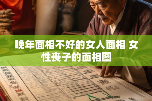 晚年面相不好的女人面相 女性丧子的面相图