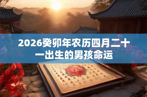 2026癸卯年农历四月二十一出生的男孩命运