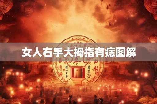 女人右手大拇指有痣图解