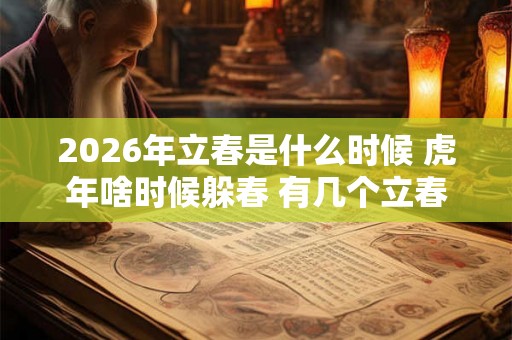 2026年立春是什么时候 虎年啥时候躲春 有几个立春