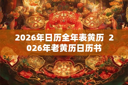 2026年日历全年表黄历 2026年老黄历日历书 2026年日历全年表黄历 2026年老黄历日历书