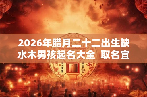 2026年腊月二十二出生缺水木男孩起名大全  取名宜用字