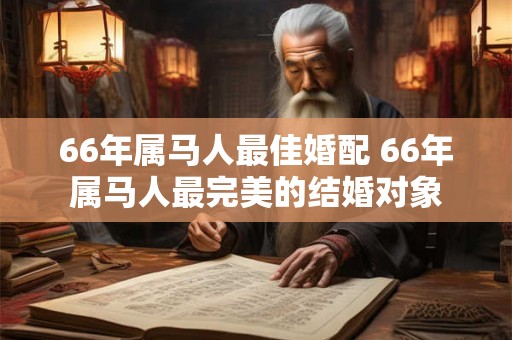 66年属马人最佳婚配 66年属马人最完美的结婚对象 66年属马人最佳婚配 66年属马人最完美的结婚对象