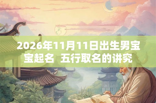 2026年11月11日出生男宝宝起名  五行取名的讲究