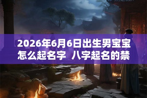 2026年6月6日出生男宝宝怎么起名字  八字起名的禁忌