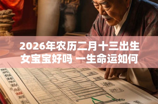 2026年农历二月十三出生女宝宝好吗 一生命运如何
