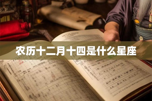 农历十二月十四是什么星座 农历十二月十四是什么星座