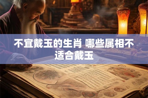 不宜戴玉的生肖 哪些属相不适合戴玉