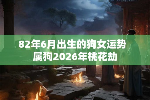 82年6月出生的狗女运势 属狗2026年桃花劫 82年6月出生的狗女运势 属狗2026年桃花劫