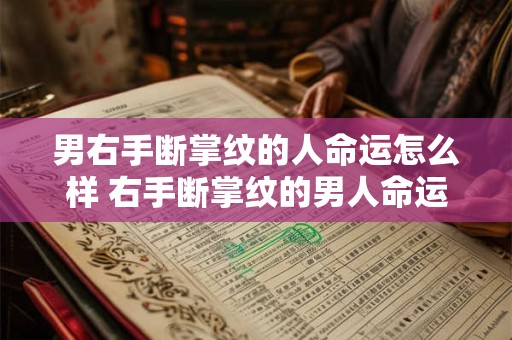 男右手断掌纹的人命运怎么样 右手断掌纹的男人命运如何