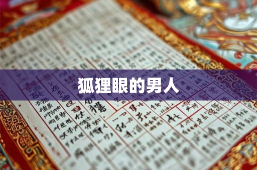 狐狸眼的男人