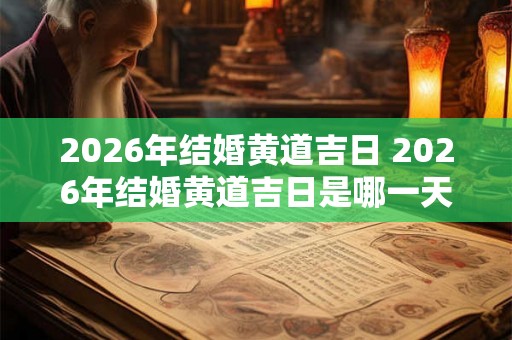 2026年结婚黄道吉日 2026年结婚黄道吉日是哪一天