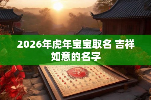 2026年虎年宝宝取名 吉祥如意的名字