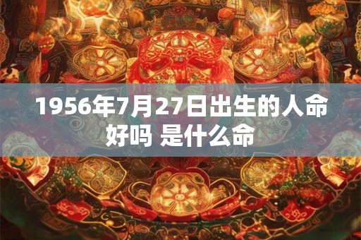 1956年7月27日出生的人命好吗 是什么命 1956年7月27日出生的人命好吗 是什么命