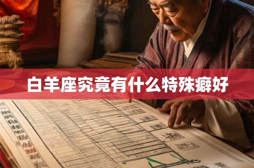 白羊座究竟有什么特殊癖好