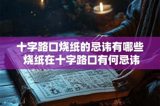 十字路口烧纸的忌讳有哪些 烧纸在十字路口有何忌讳