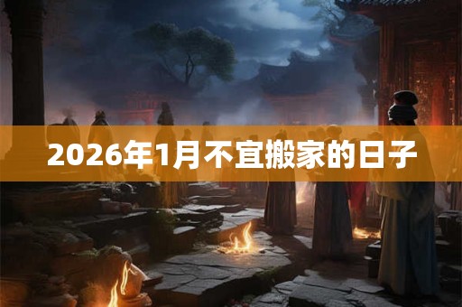 2026年1月不宜搬家的日子