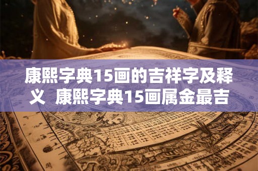 康熙字典15画的吉祥字及释义  康熙字典15画属金最吉祥字义