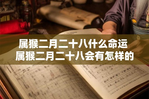 属猴二月二十八什么命运 属猴二月二十八会有怎样的运势