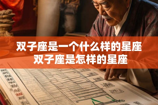 双子座是一个什么样的星座 双子座是怎样的星座 双子座是一个什么样的星座 双子座是怎样的星座