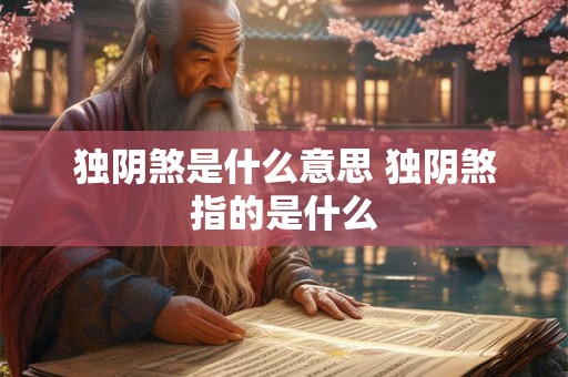 独阴煞是什么意思 独阴煞指的是什么 独阴煞是什么意思 独阴煞指的是什么