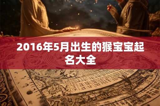 2016年5月出生的猴宝宝起名大全 2016年5月出生的猴宝宝起名大全