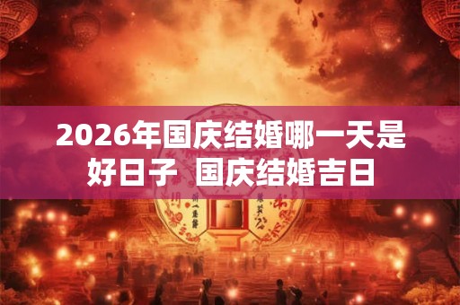2026年国庆结婚哪一天是好日子  国庆结婚吉日