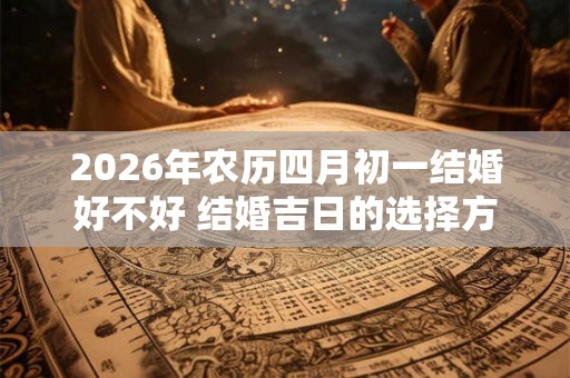 2026年农历四月初一结婚好不好 结婚吉日的选择方法
