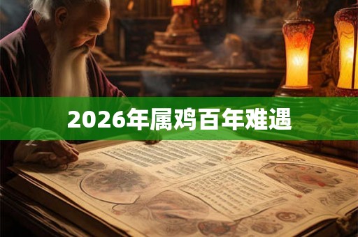 2026年属鸡百年难遇