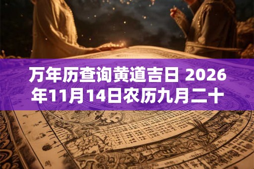 万年历查询黄道吉日 2026年11月14日农历九月二十九开张好吗