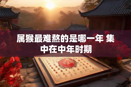 属猴最难熬的是哪一年 集中在中年时期 属猴最难熬的是哪一年 集中在中年时期