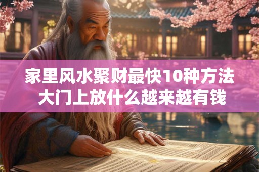 家里风水聚财最快10种方法 大门上放什么越来越有钱