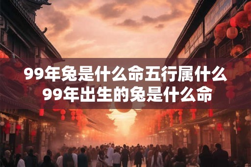 99年兔是什么命五行属什么 99年出生的兔是什么命