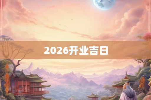 2026开业吉日